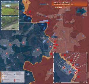 Обстановка в Бахмуте к исходу 12 мая 2023 года