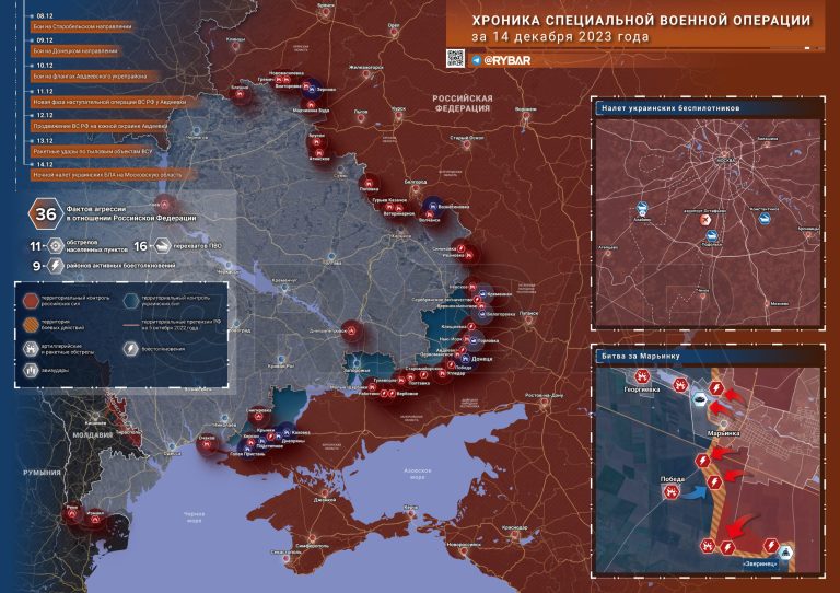 Что происходит в зоне СВО: хроника за 14 декабря