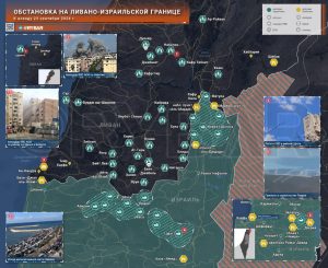 Обстановка на ливано-израильской границе: массированный налет ВВС АОИ на Ливан и прилеты на Западном берегу