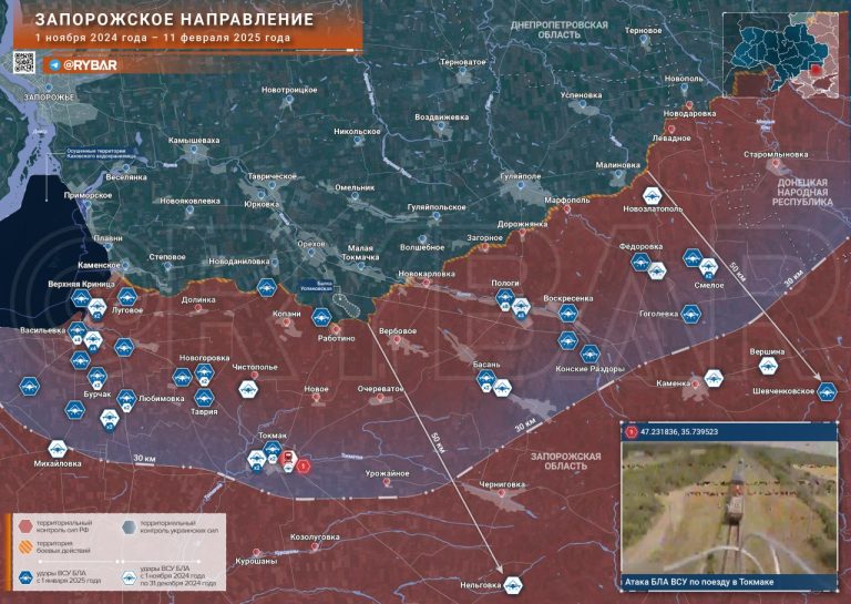 Украинская «Линия дронов» — Ситуация на примере Запорожской области
