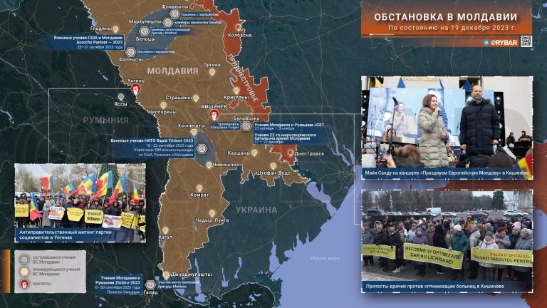 Обстановка в Молдавии за 11 — 20 декабря 2023 года