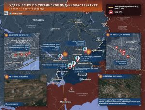 Удары по украинским железным дорогам