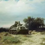 Дозор 42 гвардейской мсд в степях Запорожья