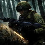 Окопные бои в Клещеевке