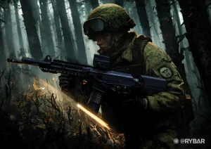 Окопные бои в Клещеевке