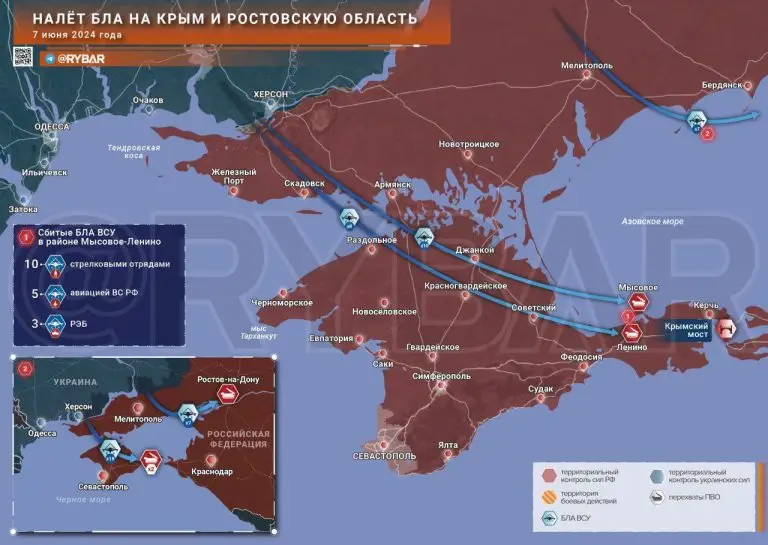Налет БЛА на Крым и Ростовскую область