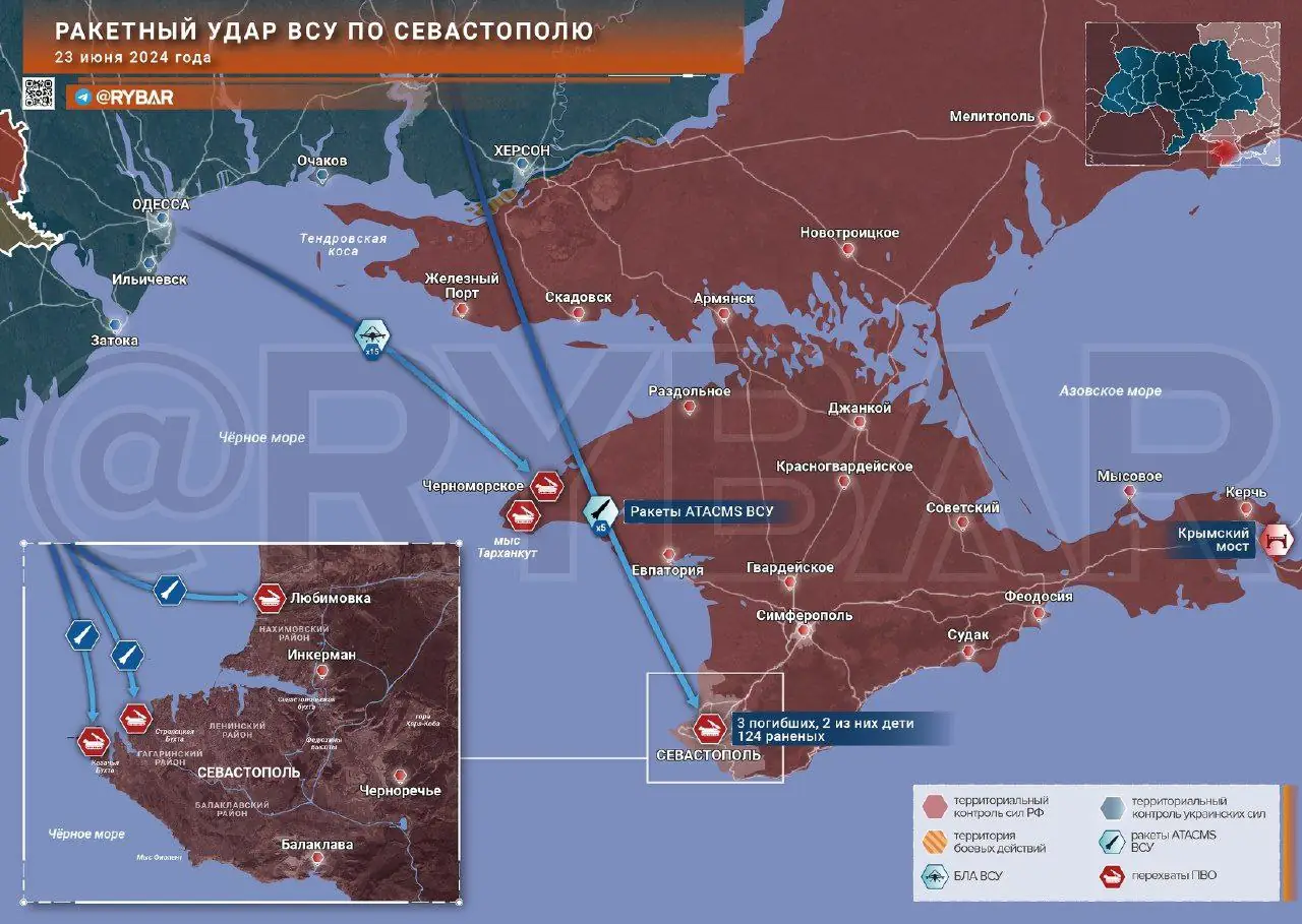 Ракетный удар ВСУ по Крыму