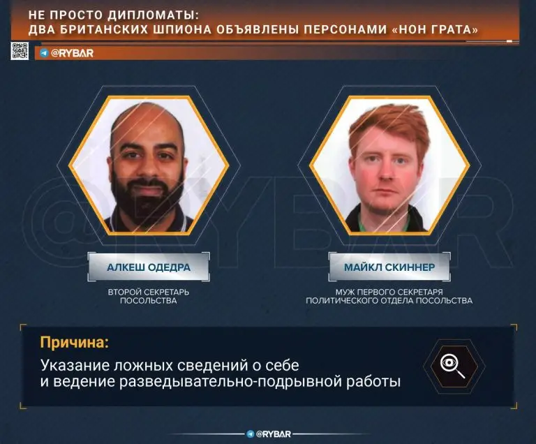 Не просто дипломаты: два британских шпиона объявлены персонами «нон грата»