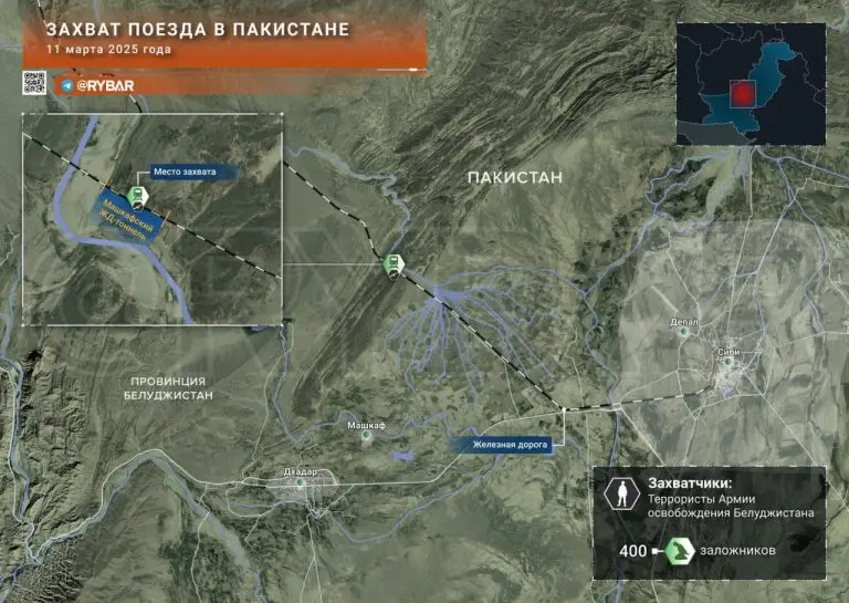 Террористы в Пакистане захватили поезд Jaffar Express