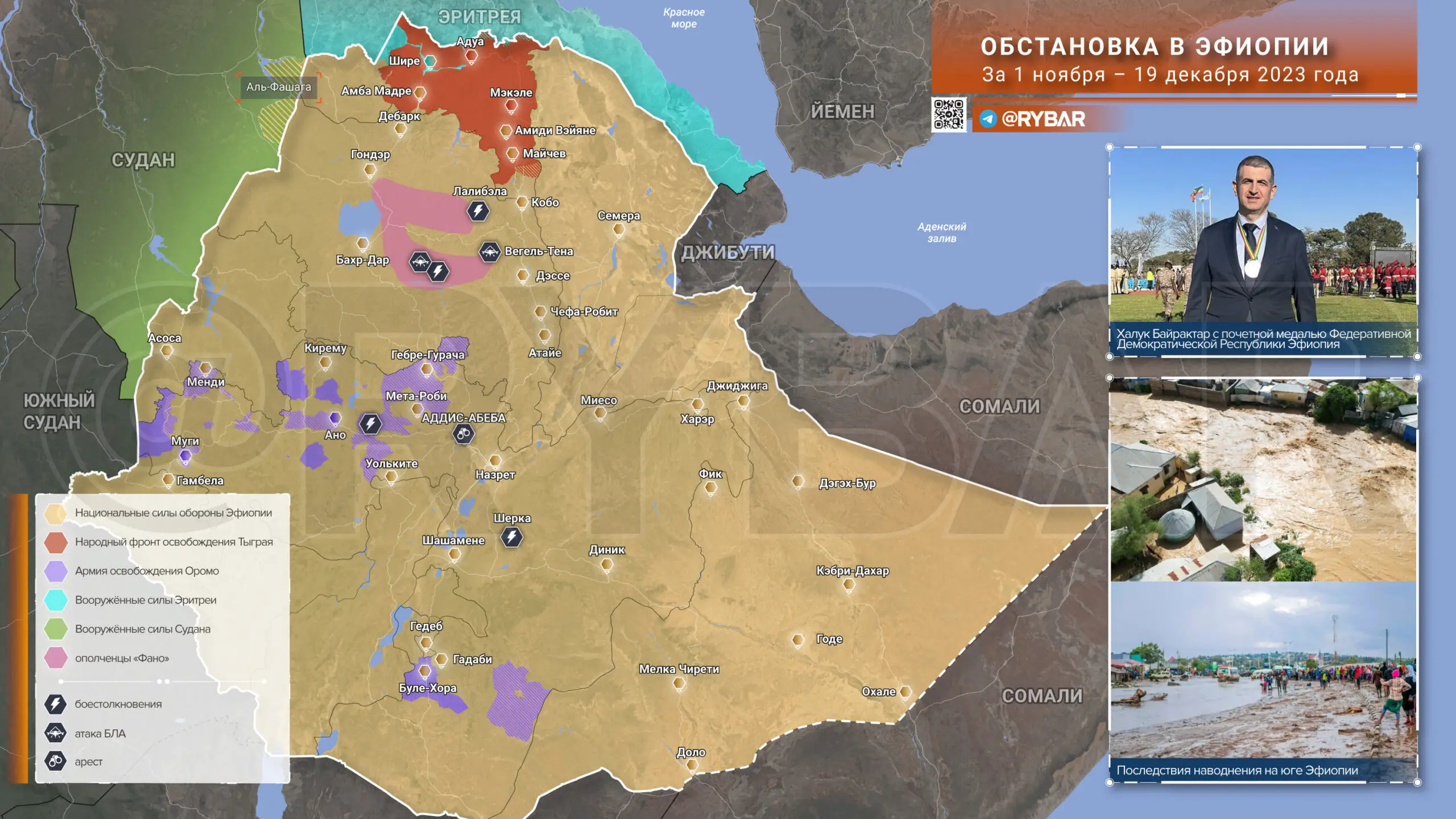 Обстановка в Эфиопии за 1 ноября — 19 декабря