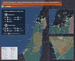 Обострение в зоне израильско-палестинского конфликта