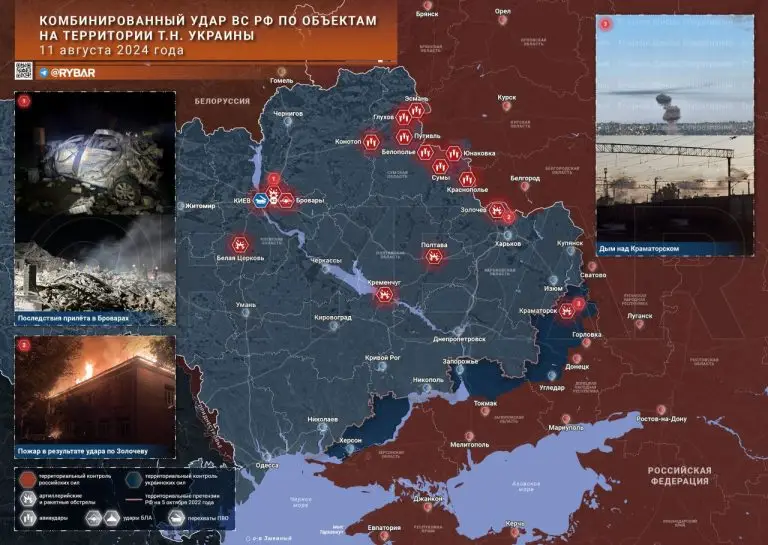 Комбинированный удар ВС РФ по объектам противника