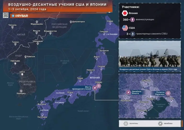 О воздушно-десантных учениях США и Японии