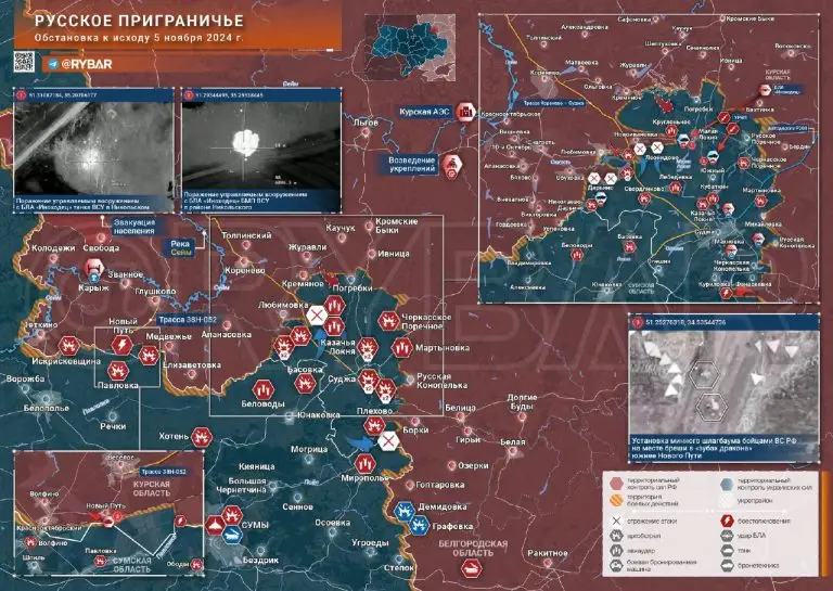 Курское направление: конфигурация фронта в Суджанском и Глушковском районах