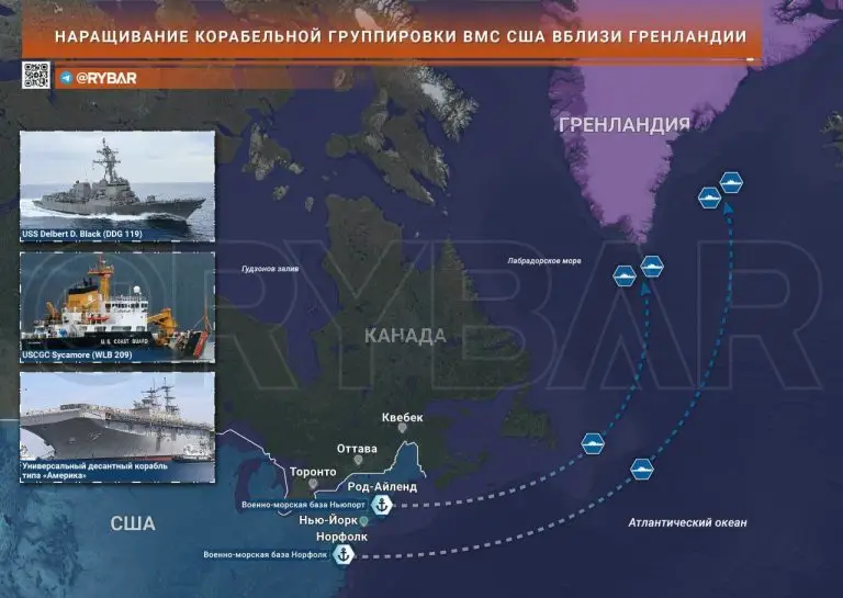 США собрались отправить флот к берегам Гренландии: Вашингтон демонстрирует силу для расширения влияния в Арктике