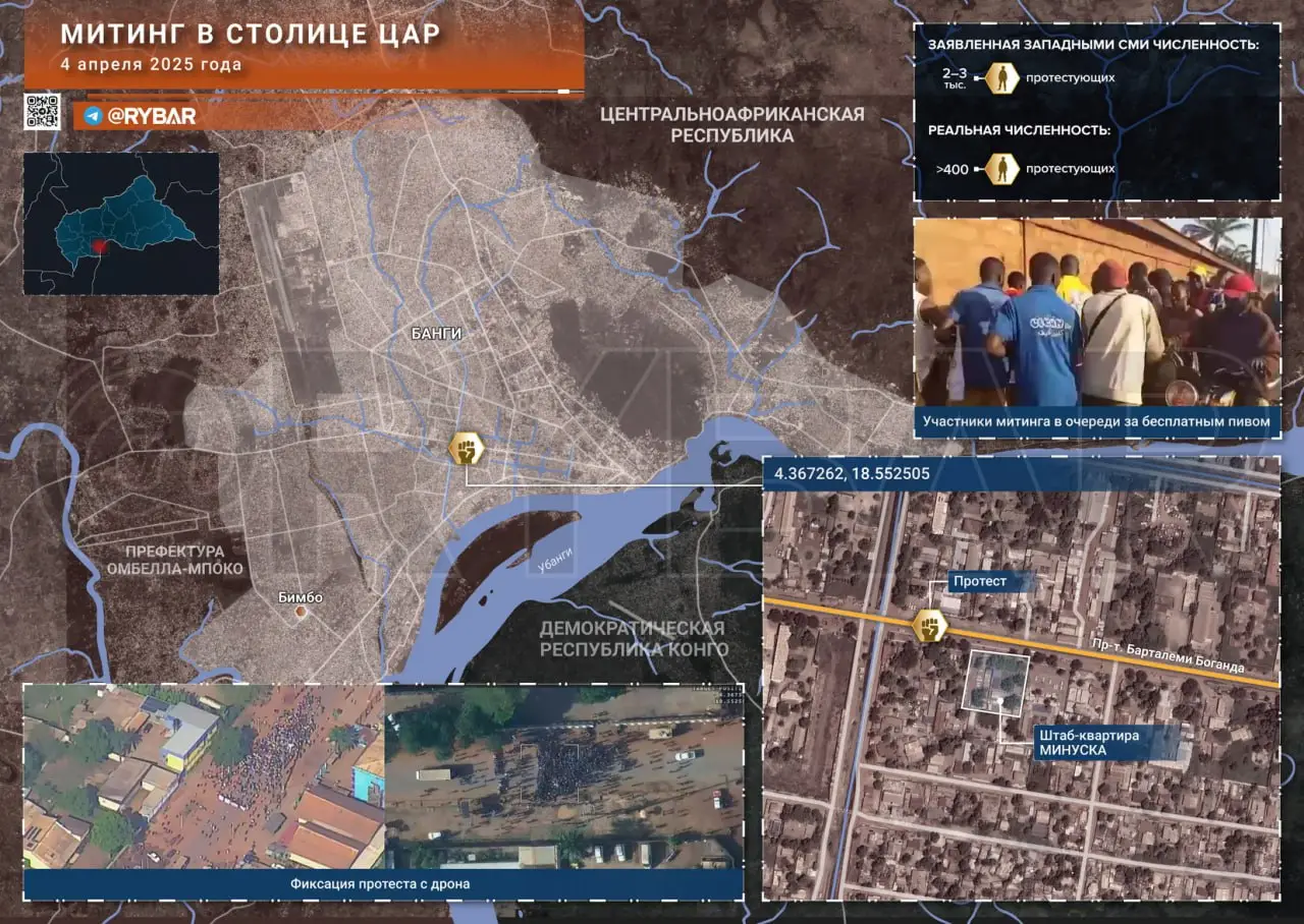 «За банку пива!» Недопротест в Центральноафриканской Республике на деньги ООН и Франции