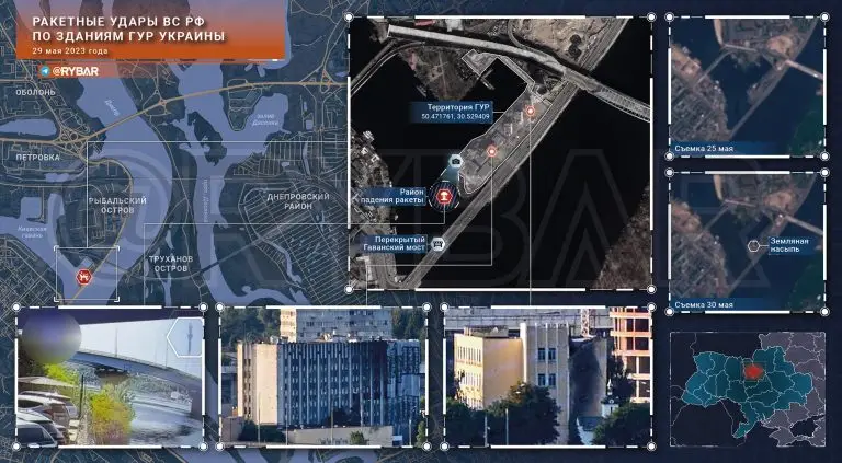 Удары ВС РФ по штабу ГУР Украины
