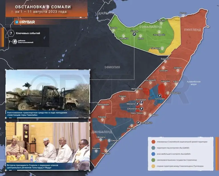 Обстановка в Сомали за 1-11 августа 2023 года