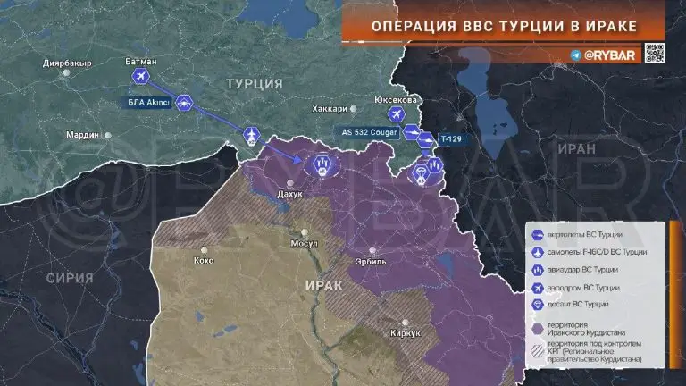 Десантная операция ВС Турции в Ираке