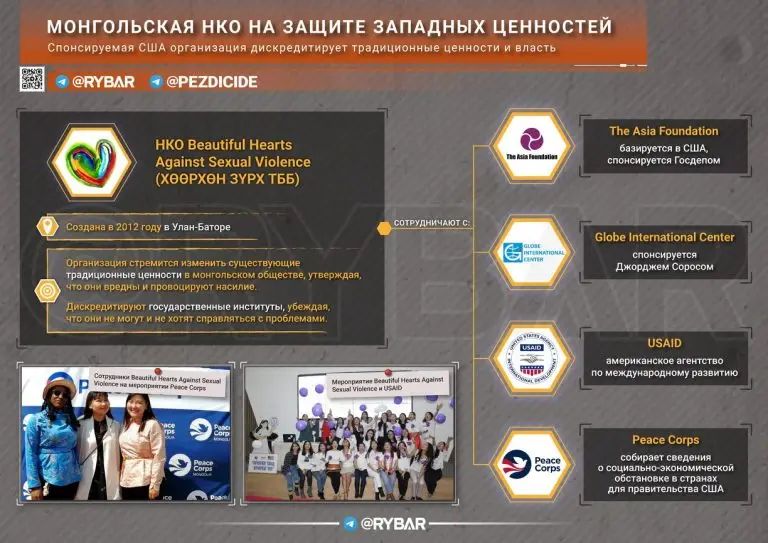 О деструктивной деятельности США в Монголии на примере НКО Beautiful Hearts 
