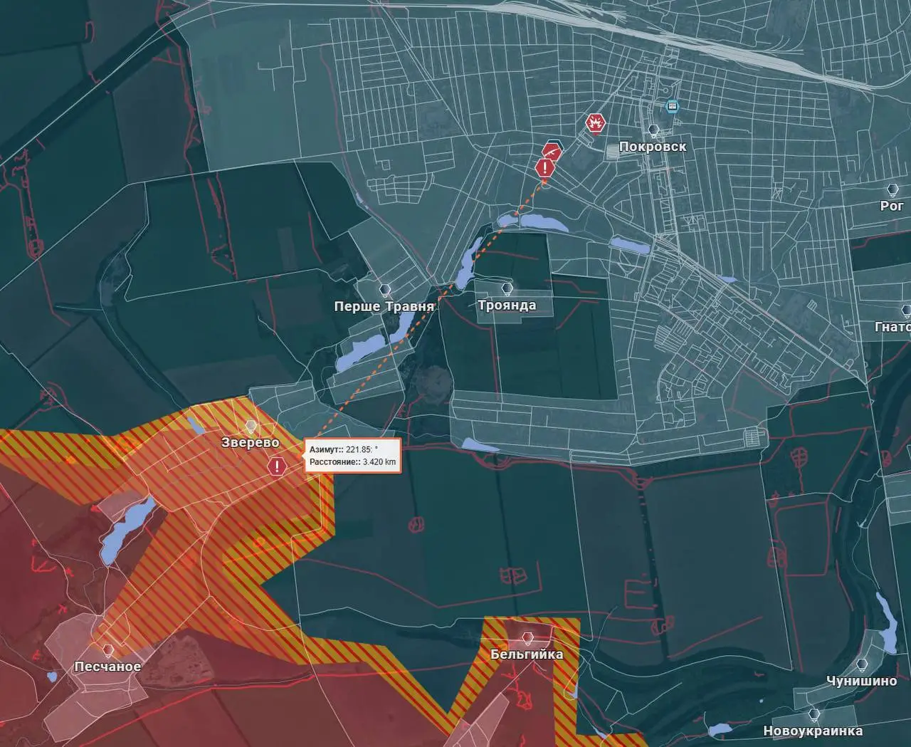 Русская пехота в Покровске