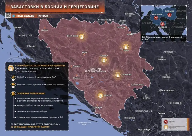 Протесты в БиГ