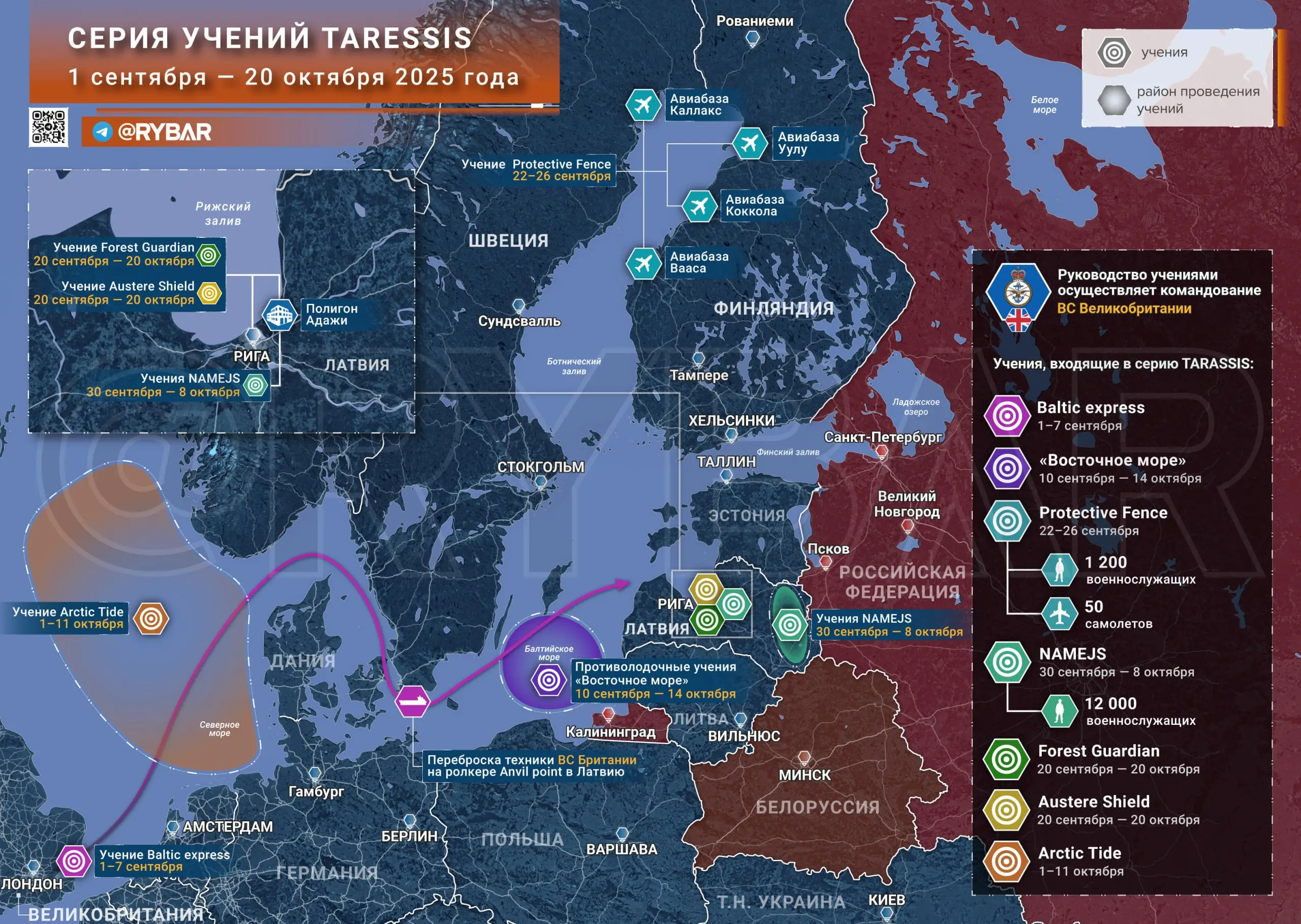 Учения в Северной Европе