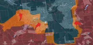 Русский флаг в Покровске