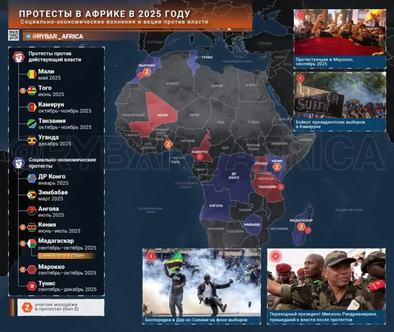 Протестная Африка