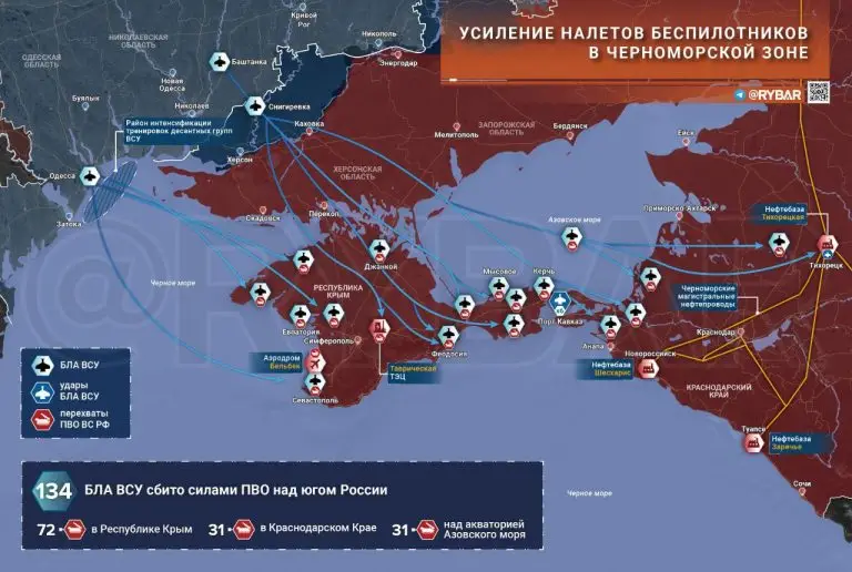 Налетов стало больше. Активизация противника в Черном море
