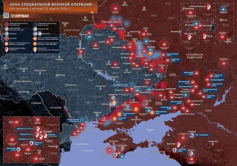 Хроника специальной военной операции за 15 марта 2026 года