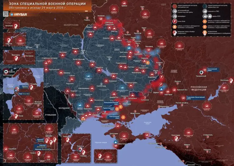 Хроника специальной военной операции за 29 марта 2026 года