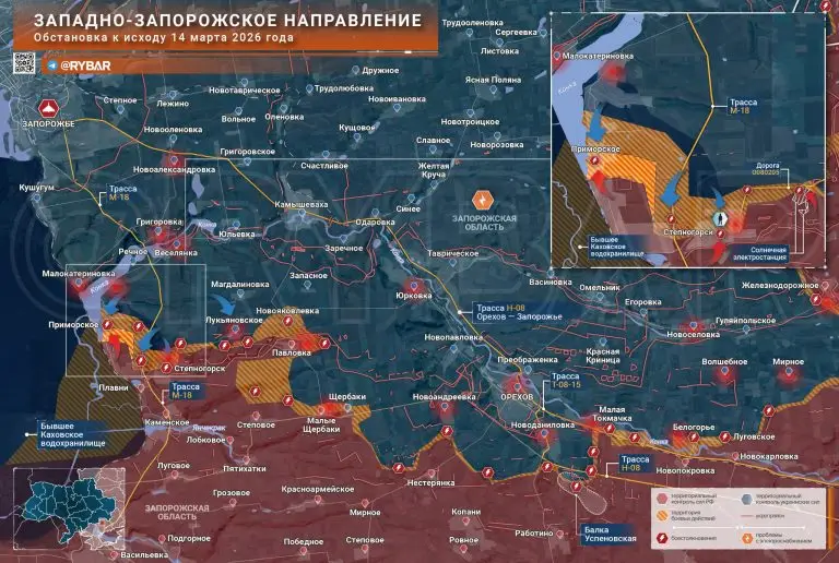 Тяжелые бои у Приморского