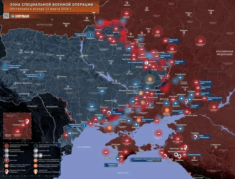 Хроника специальной военной операции за 12 марта 2026 года