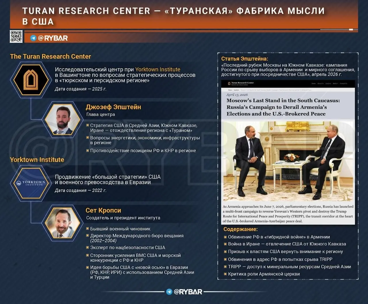 Американский Туран боится потерять Армению