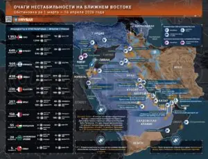 Иранская война. Главные события к исходу 16 апреля