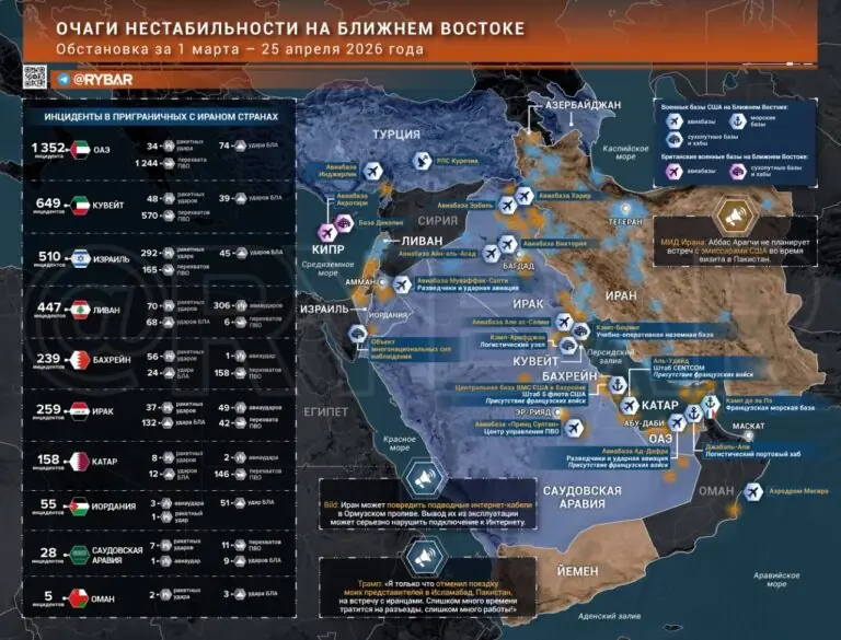 Иранская война: главные события к исходу 25 апреля
