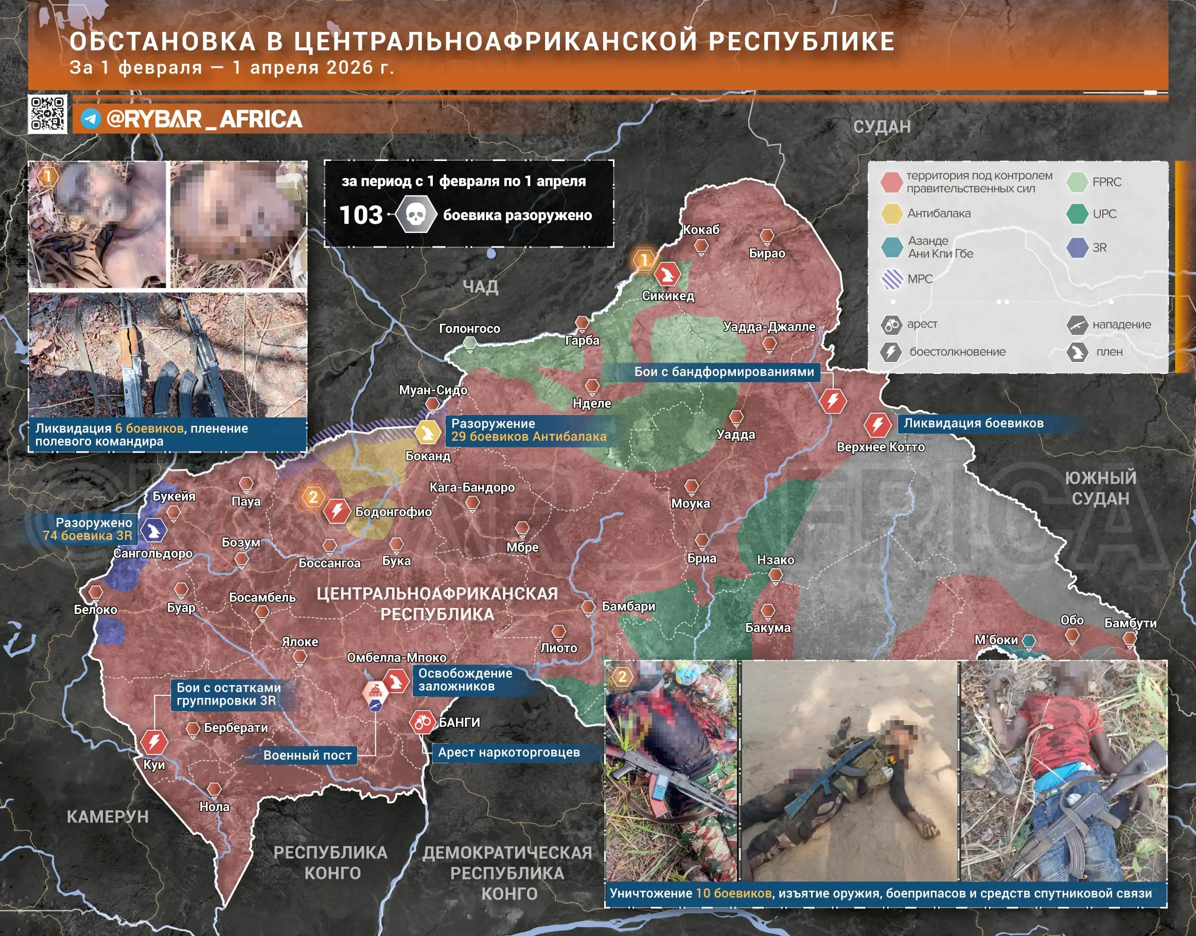 Стабилизация с уходом ООН. Об обстановке в Центральноафриканской Республике за февраль-март 2026 года