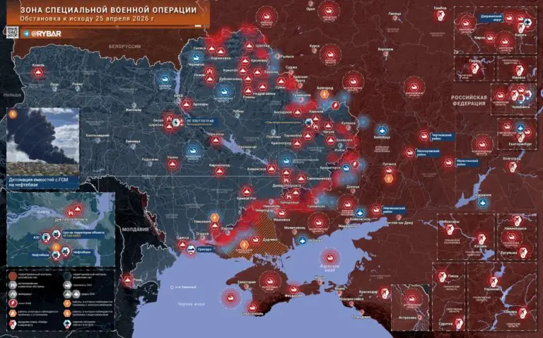 Хроника специальной военной операции за 25 апреля 2026 года