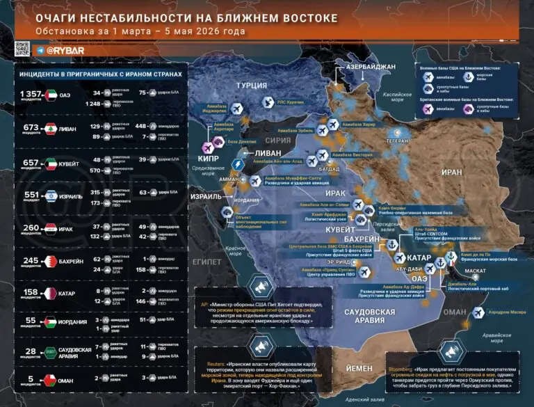 Иранская война: главные события к исходу 5 мая
