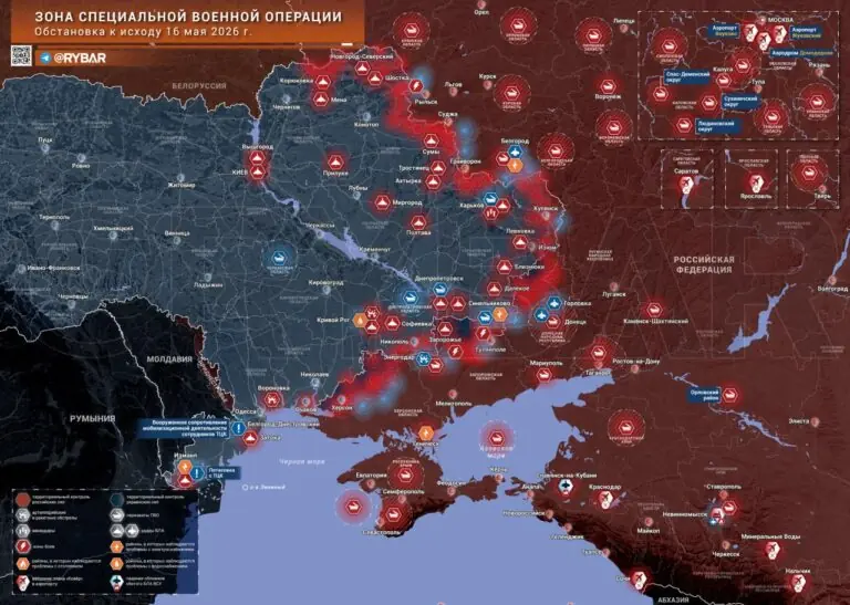 Хроника специальной военной операции за 16 мая 2026 года