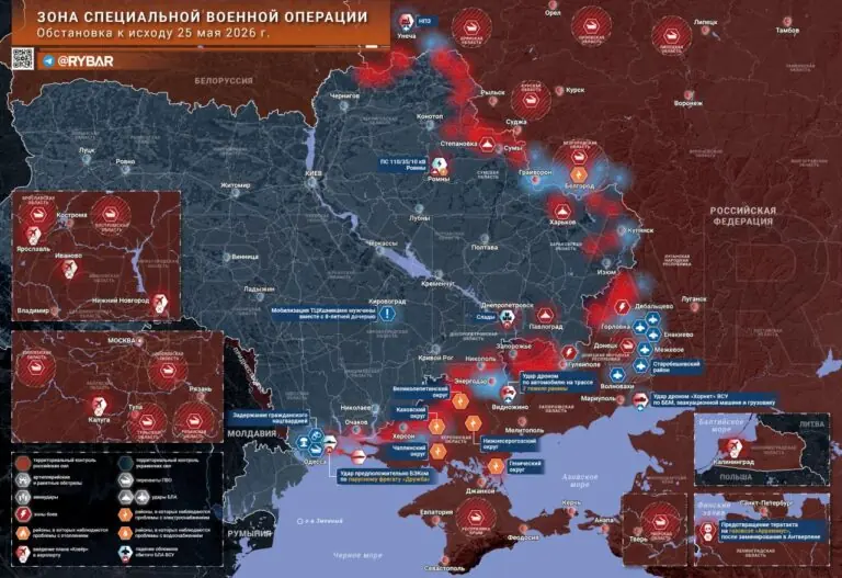Хроника специальной военной операции за 25 мая 2026 года