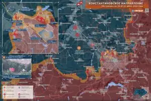 Продвижение на окраинах Константиновки