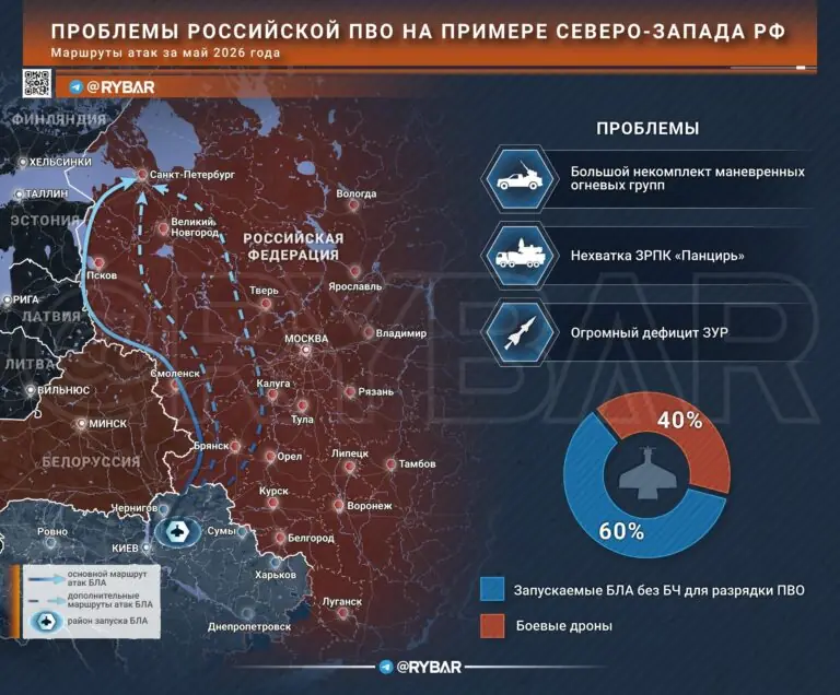 Отражение deep-strike ударов по РФ. Как летят дроны на примере Ленобласти?