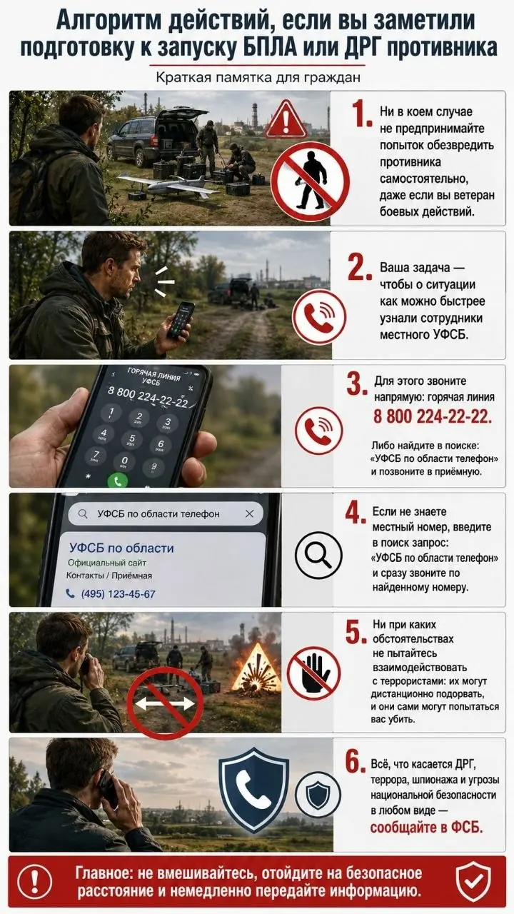 Предупрежден — вооружен. Об алгоритме действий гражданского лица при подозрении на обнаружение диверсантов