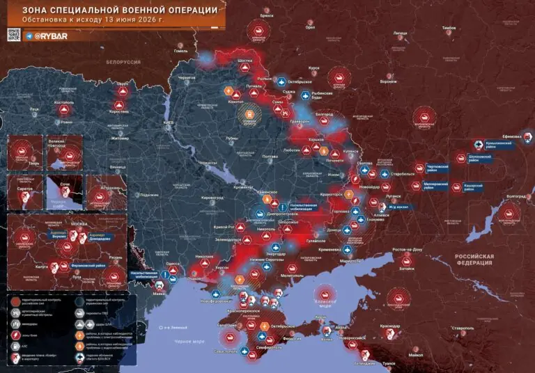 Хроника специальной военной операции за 13 июня 2026 года