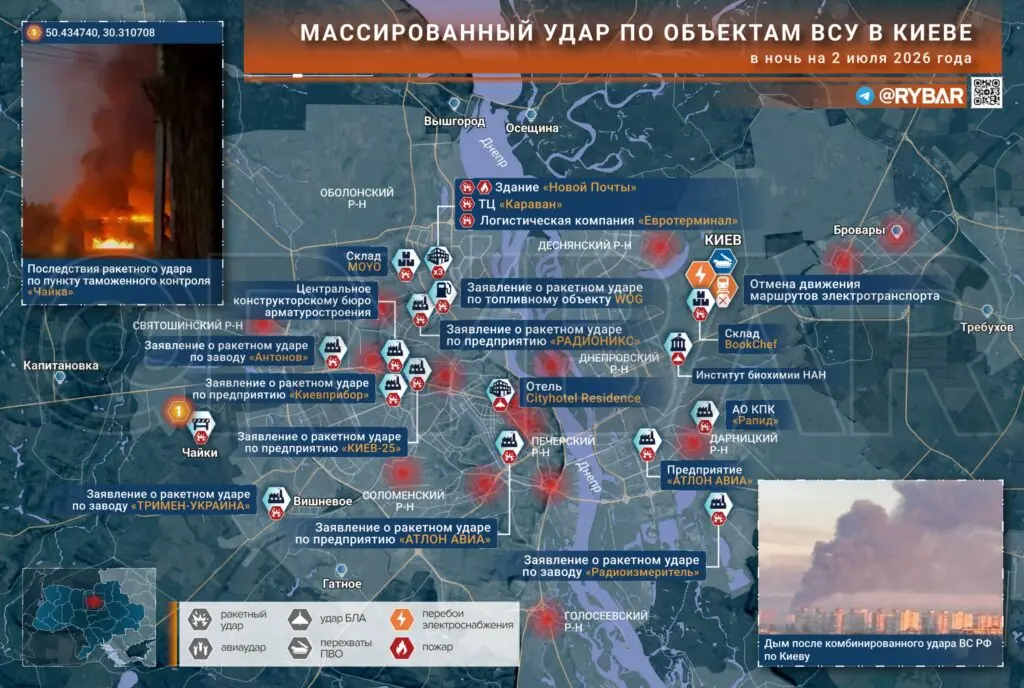 Хроника специальной военной операции за 2 июля 2026 года