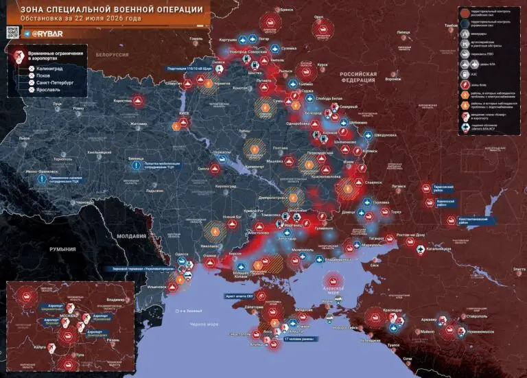 Хроника специальной военной операции за 22 июля 2026 года