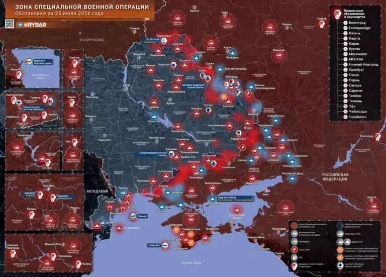 Хроника специальной военной операции за 25 июля 2026 года