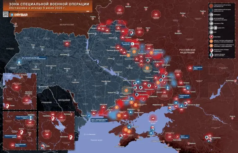 Хроника специальной военной операции за 9 июля 2026 года